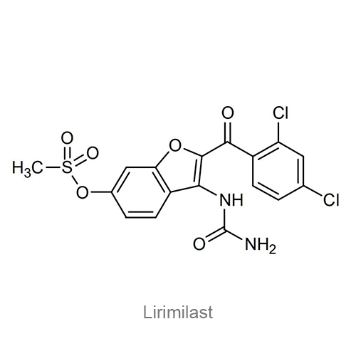 Структурная формула Лиримиласт