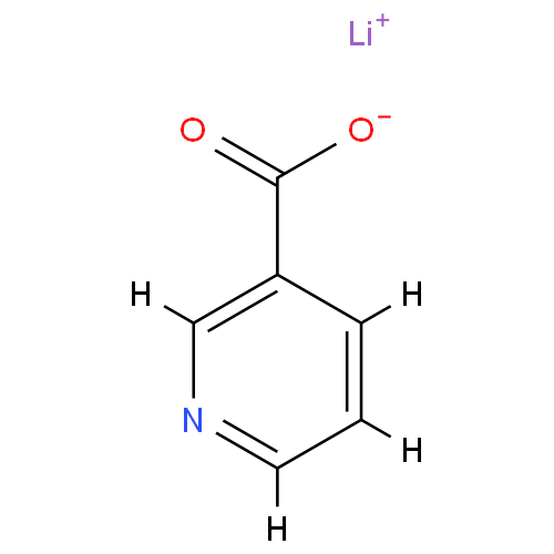 Структурная формула Лития никотинат