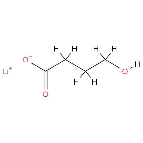 Структурная формула Лития оксибат
