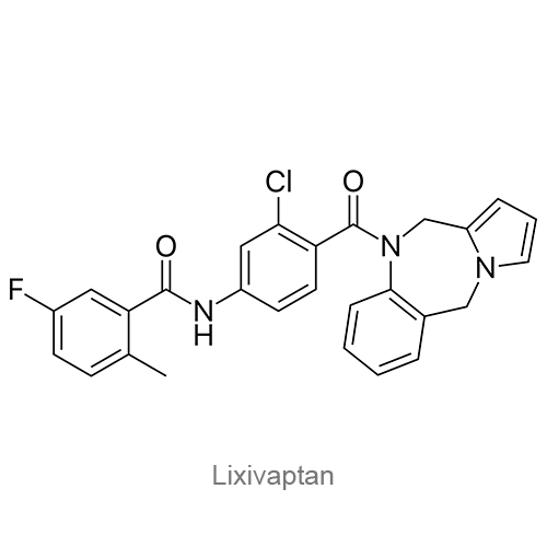 Структурная формула Ликсиваптан