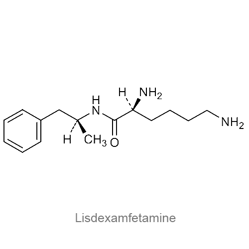 Лиздексамфетамин структурная формула