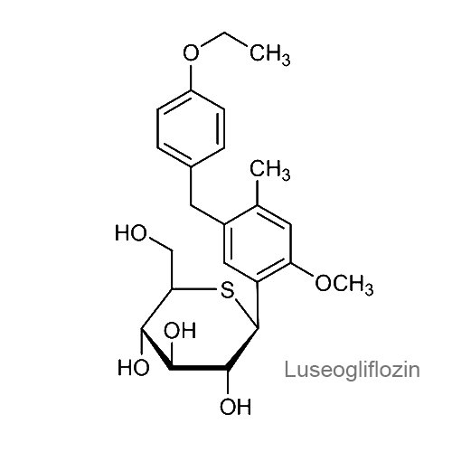 Структурная формула Лусеоглифлозин
