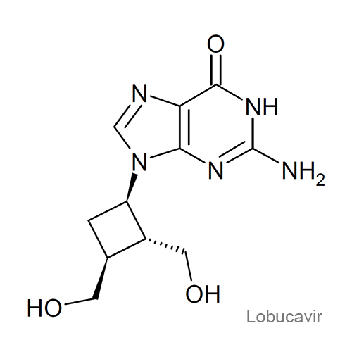 Структурная формула Лобукавир