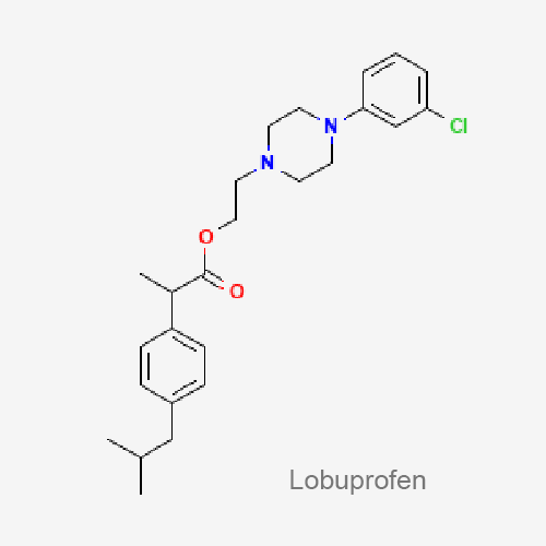 Структурная формула Лобупрофен