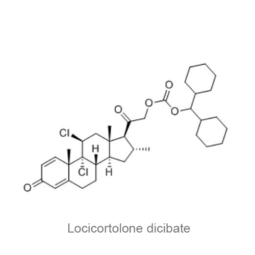 Структурная формула Лоцикортолона дицибат