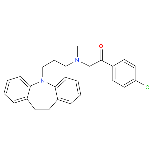 Структурная формула Лофепрамин