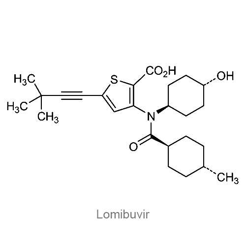 Структурная формула Ломибувир