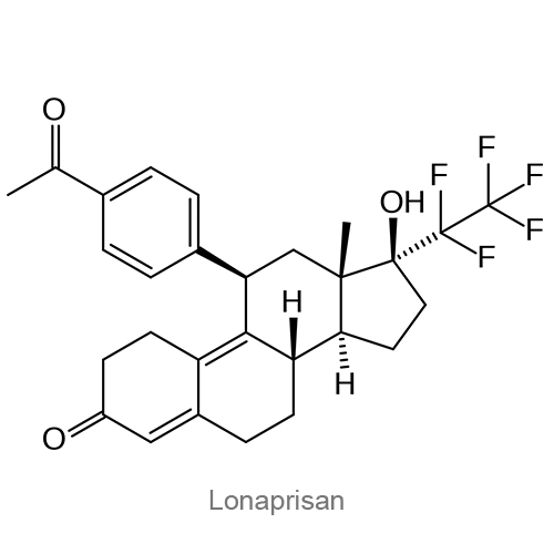 Структурная формула Лонаприсан
