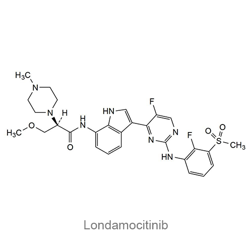 Лондамоцитиниб структурная формула