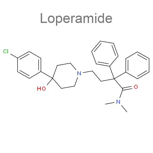 Структурная формула Лоперамид + Симетикон