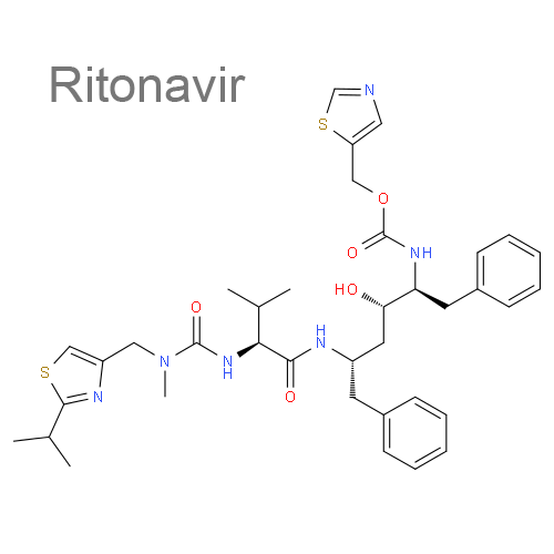 Структурная формула 2 Лопинавир + Ритонавир