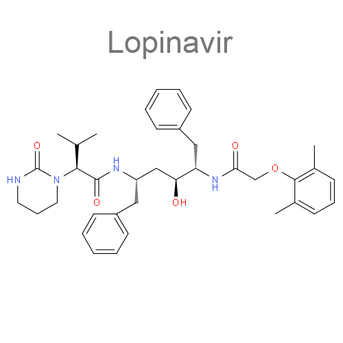Структурная формула Лопинавир + Ритонавир
