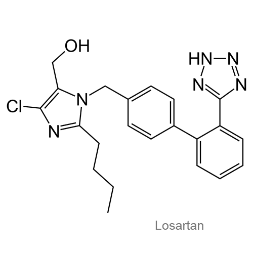 Структурная формула Лозартан