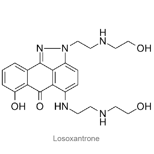 Структурная формула Лозоксантрон