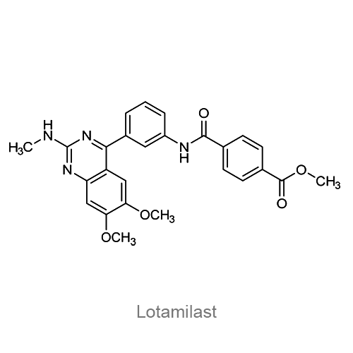 Структурная формула Лотамиласт