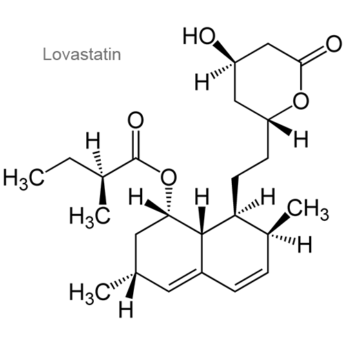 Ловастатин структурная формула