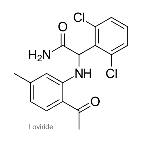 Структурная формула Ловирид