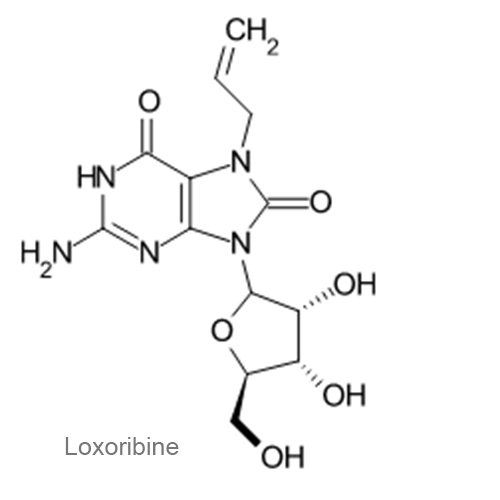 Структурная формула Локсорибин