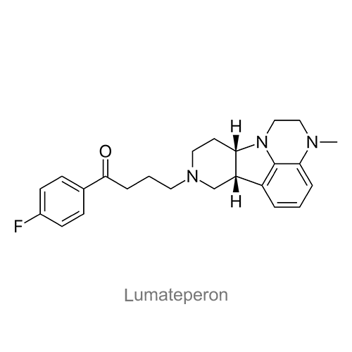 Структурная формула Луматеперон