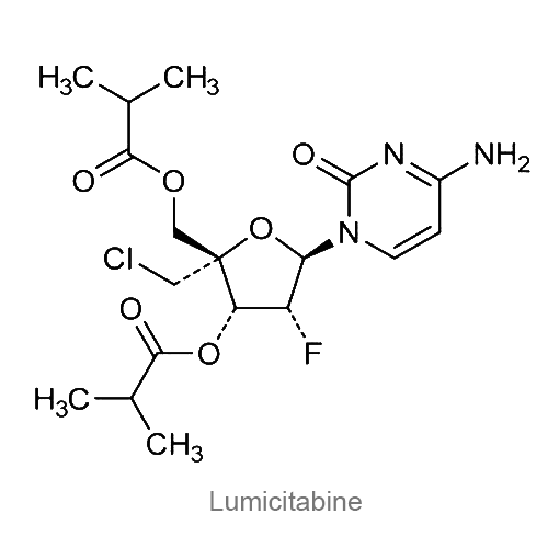 Структурная формула Лумицитабин