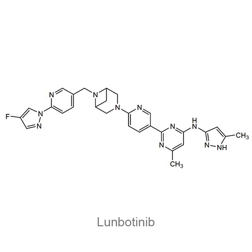 Структурная формула Лунботиниб
