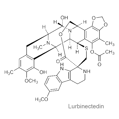 Лурбинектедин структурная формула