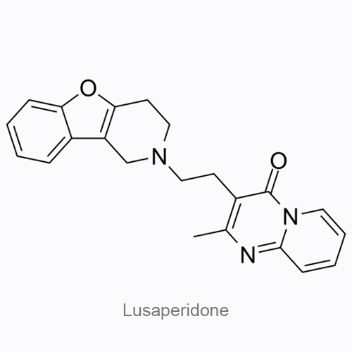 Структурная формула Лузаперидон