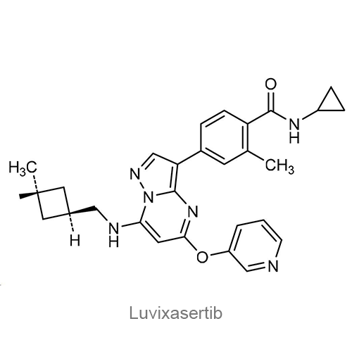 Структурная формула Лувиксасертиб