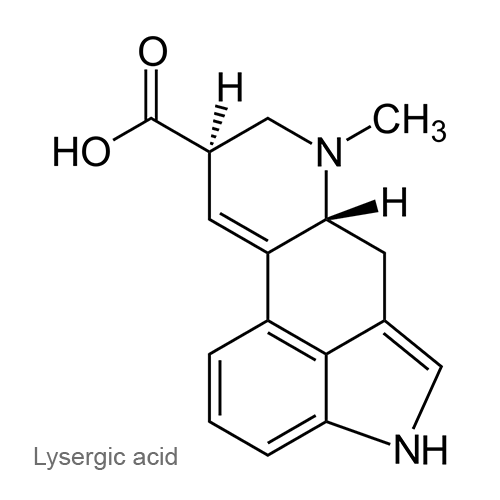 Лизергиновая кислота структурная формула