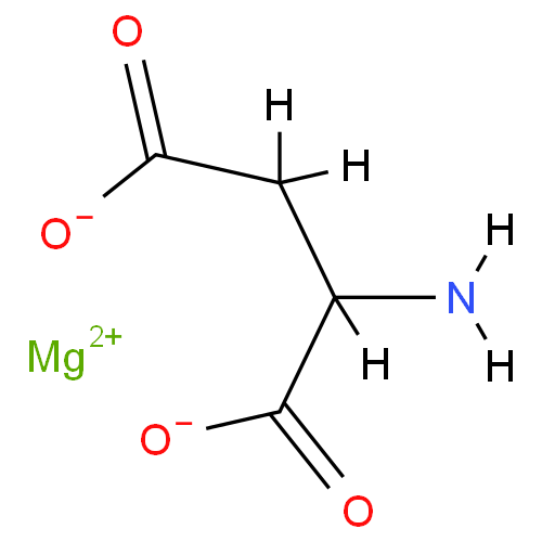 Структурная формула Магния аспарагинат