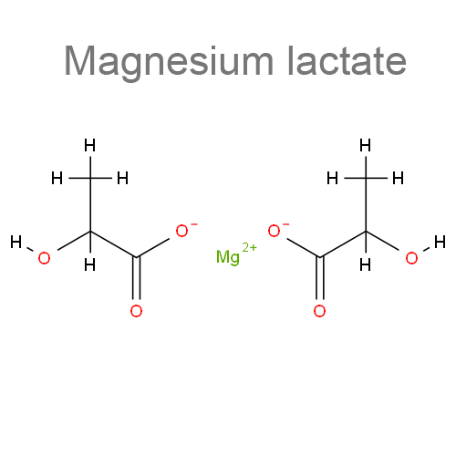 Структурная формула Магния лактат + Пиридоксин