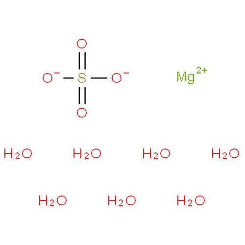 Структурная формула Магния сульфата гептагидрат