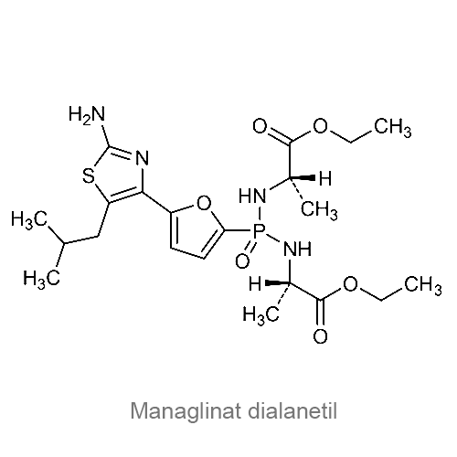 Структурная формула Манаглинат диаланетил