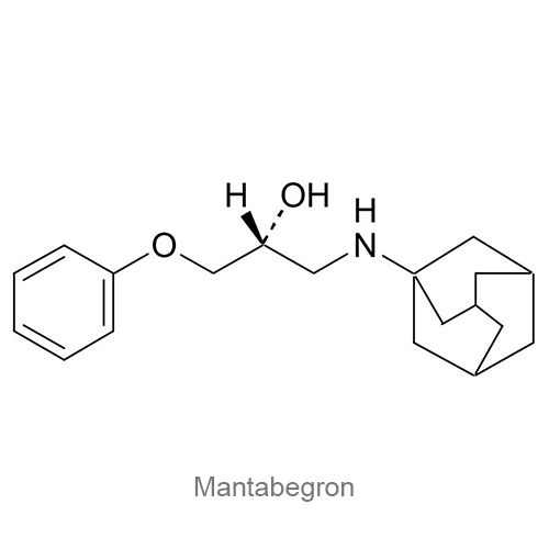 Структурная формула Мантабегрон