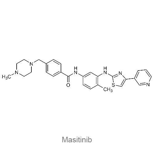 Маситиниб структурная формула