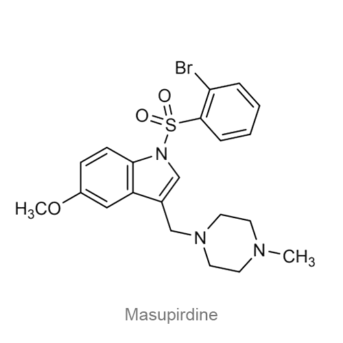 Структурная формула Масупирдин