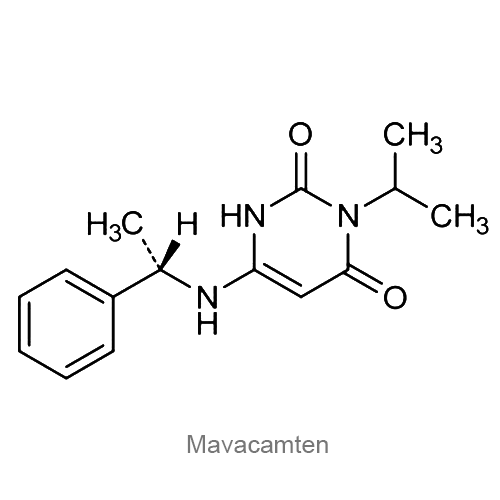 Структурная формула Мавакамтен