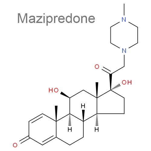 Мазипредон + Миконазол структурная формула