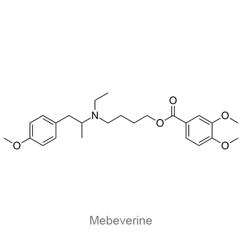 Структурная формула Мебеверин