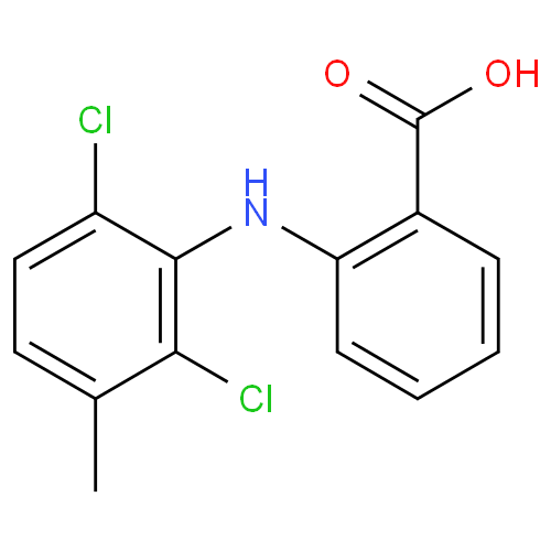Структурная формула Меклофенамовая кислота