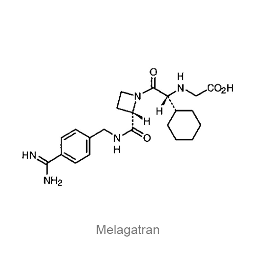 Структурная формула Мелагатран