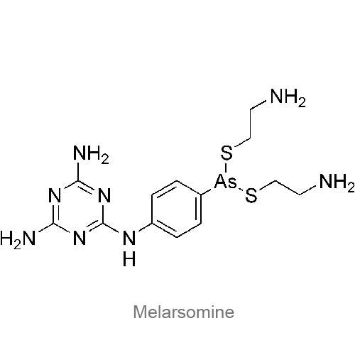 Структурная формула Меларсомин