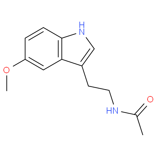 Структурная формула Мелатонин