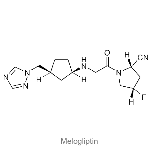 Структурная формула Мелоглиптин