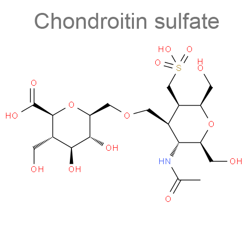 Структурная формула 2 Мелоксикам + Хондроитина сульфат