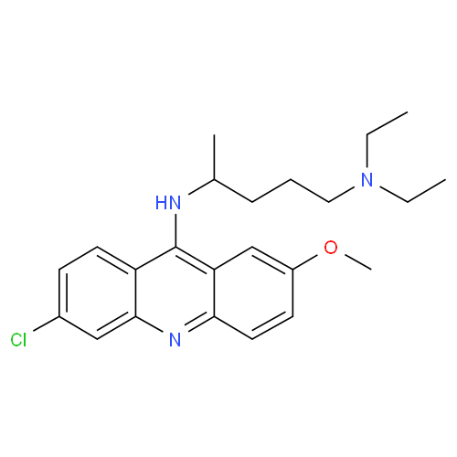 Мепакрин структурная формула
