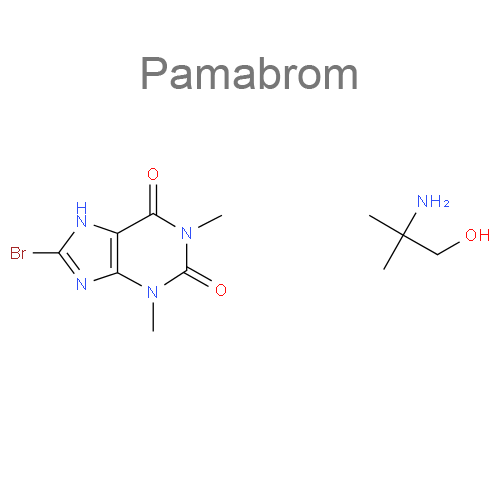 Структурная формула 2 Мепирамин + Памабром + Парацетамол