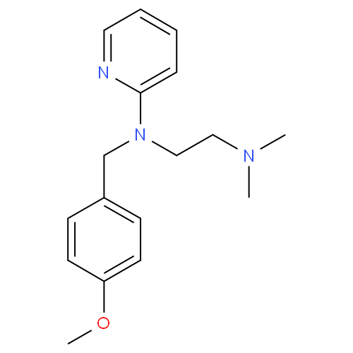 Структурная формула Мепирамин