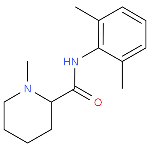 Структурная формула Мепивакаин