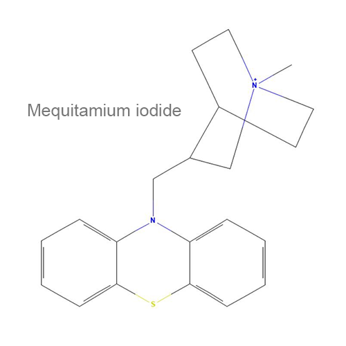 Структурная формула Мехитамия йодид